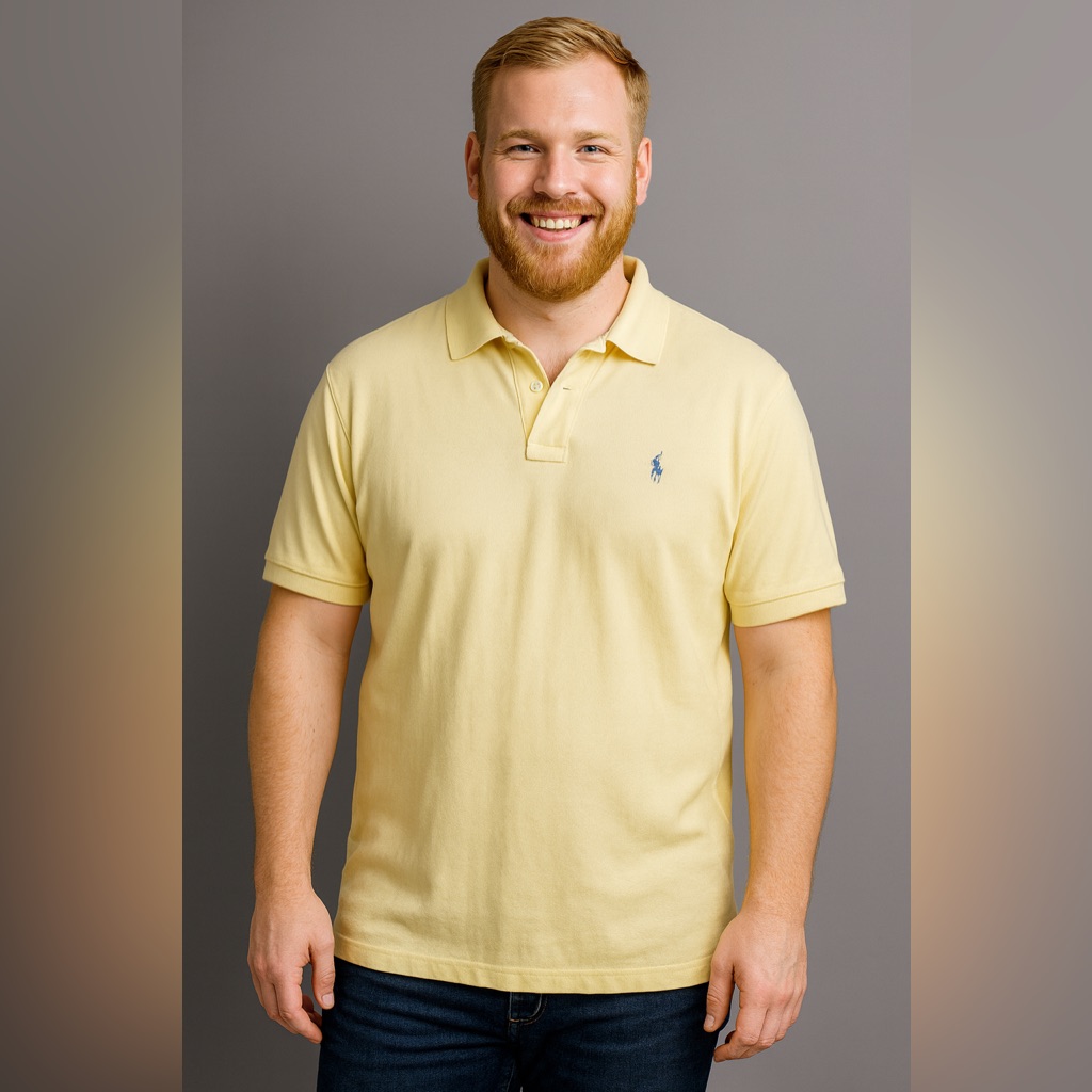 US Polo Assn Light Yellow Polo Shirt